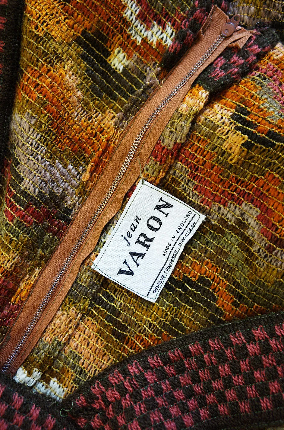 1970s Iconic Jean Varon Knit Maxi Dress