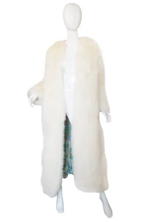 1973 Donald Brooks Ostrich Feather Maxi Coat