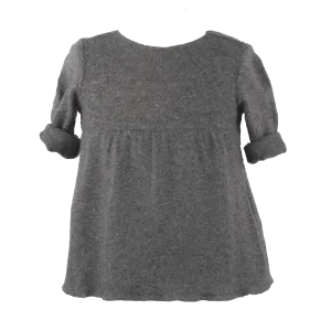 [3m] Babe & Tess Baby Girl Grey Cashemere Blend Dress