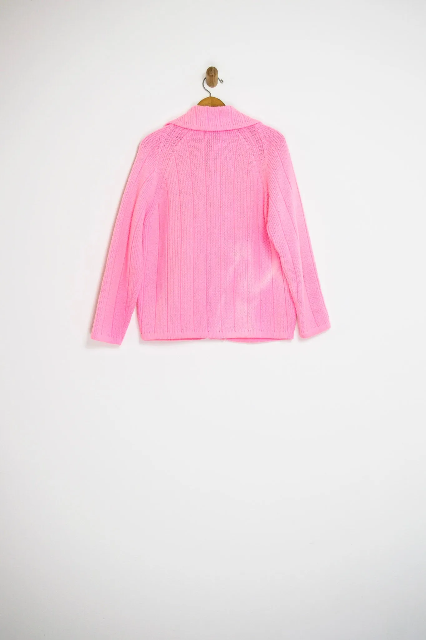 60’s BUBBLEGUM PINK CARDIGAN / MEDIUM