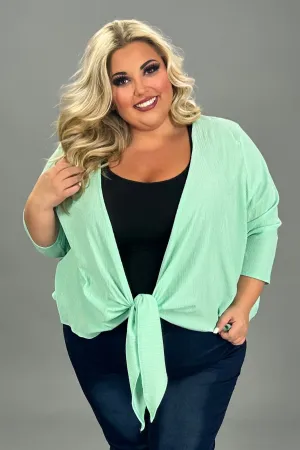 72 OT-G {Not Your Average} Mint Bolero Cardigan EXTENDED PLUS SIZE 3X 4X 5X 6X