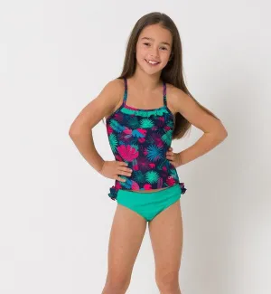 Animal Girls Ocean Palm Tankini