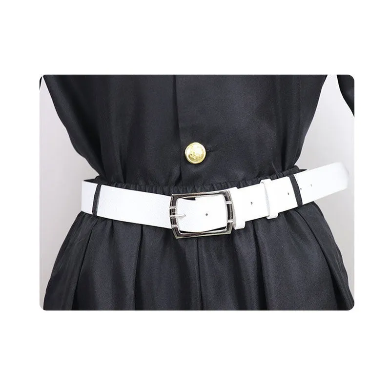 Anime Demon Slayer Kimetsu no Yaiba Iguro Obanai Kimono Black White Halloween Cosplay Costumes