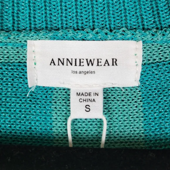 Anniewear Blue Pinky Swear Checkered Print Open Front Cardigan Sweater Top