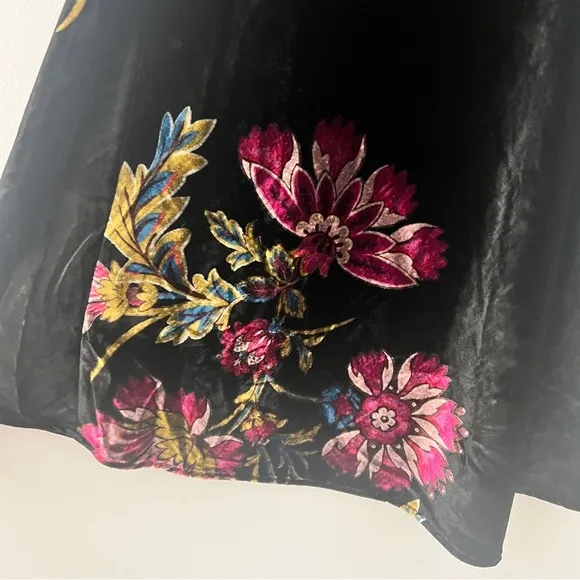 Anthropologie The Tilda Maxi Slip Skirt: Velvet Edition