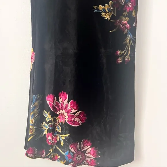Anthropologie The Tilda Maxi Slip Skirt: Velvet Edition