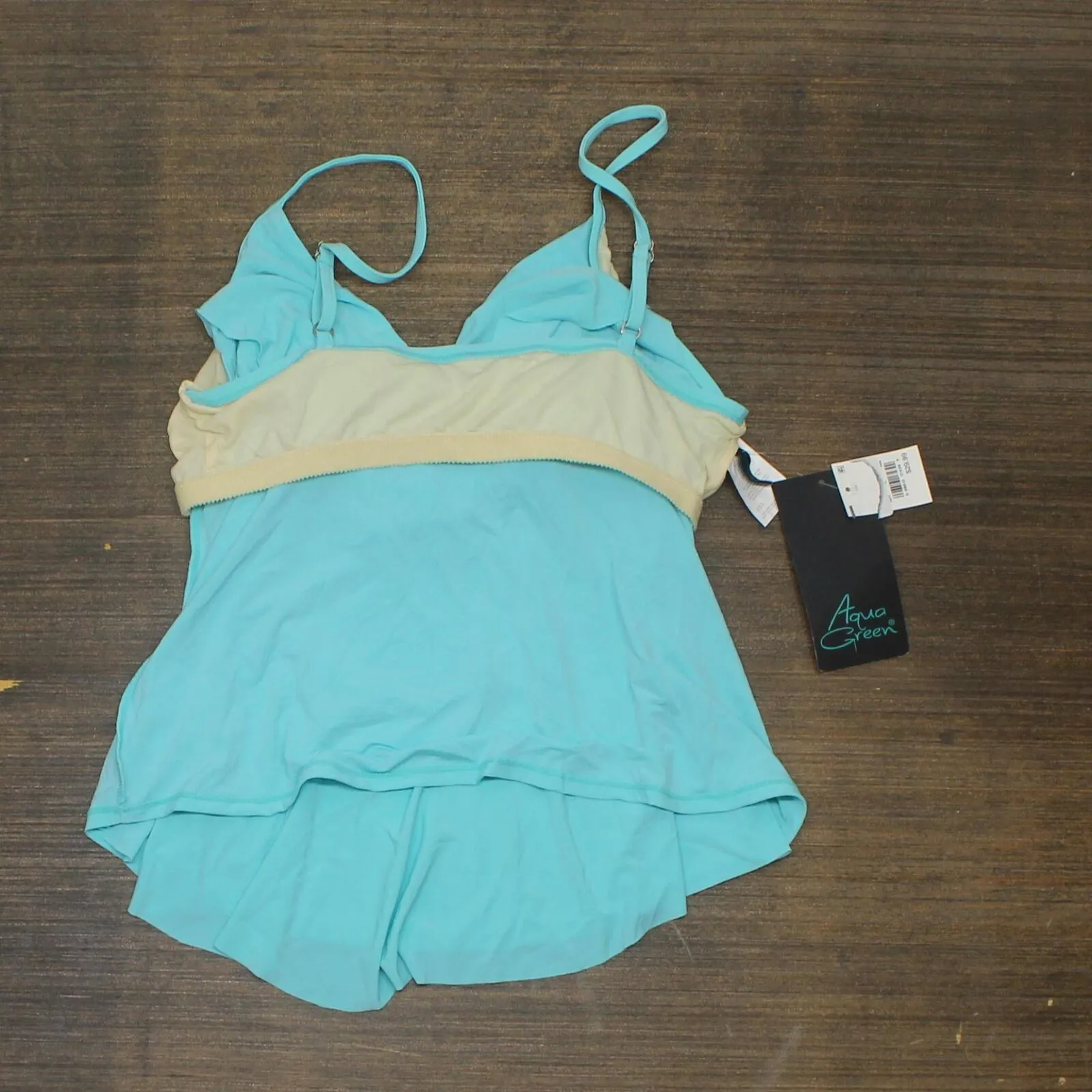 Aqua Green Women's Tiered Tankini Top 54252256