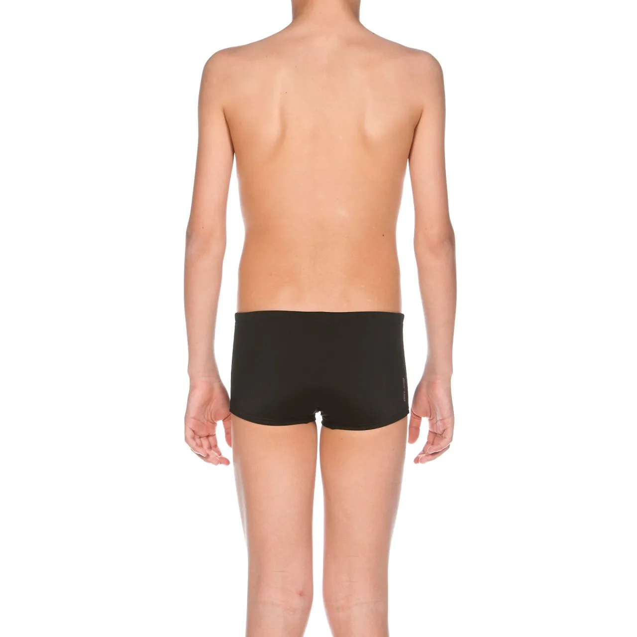 Arena Boy's Solid Short Jr Black-White