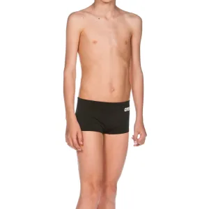 Arena Boy's Solid Short Jr Black-White