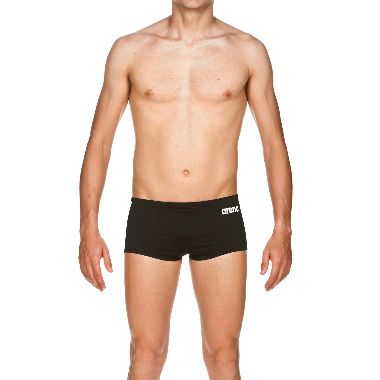 Arena Men's Solid Squared Short Black