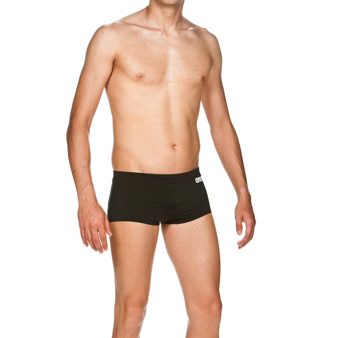 Arena Men's Solid Squared Short Black