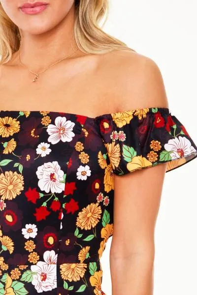 Aurora Off-Shoulder Jumpsuit with Pockets -