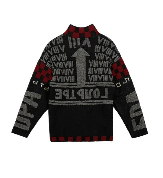 A/W85-86 'Russian Contructivist' Zip Cardigan by Jean Paul Gaultier