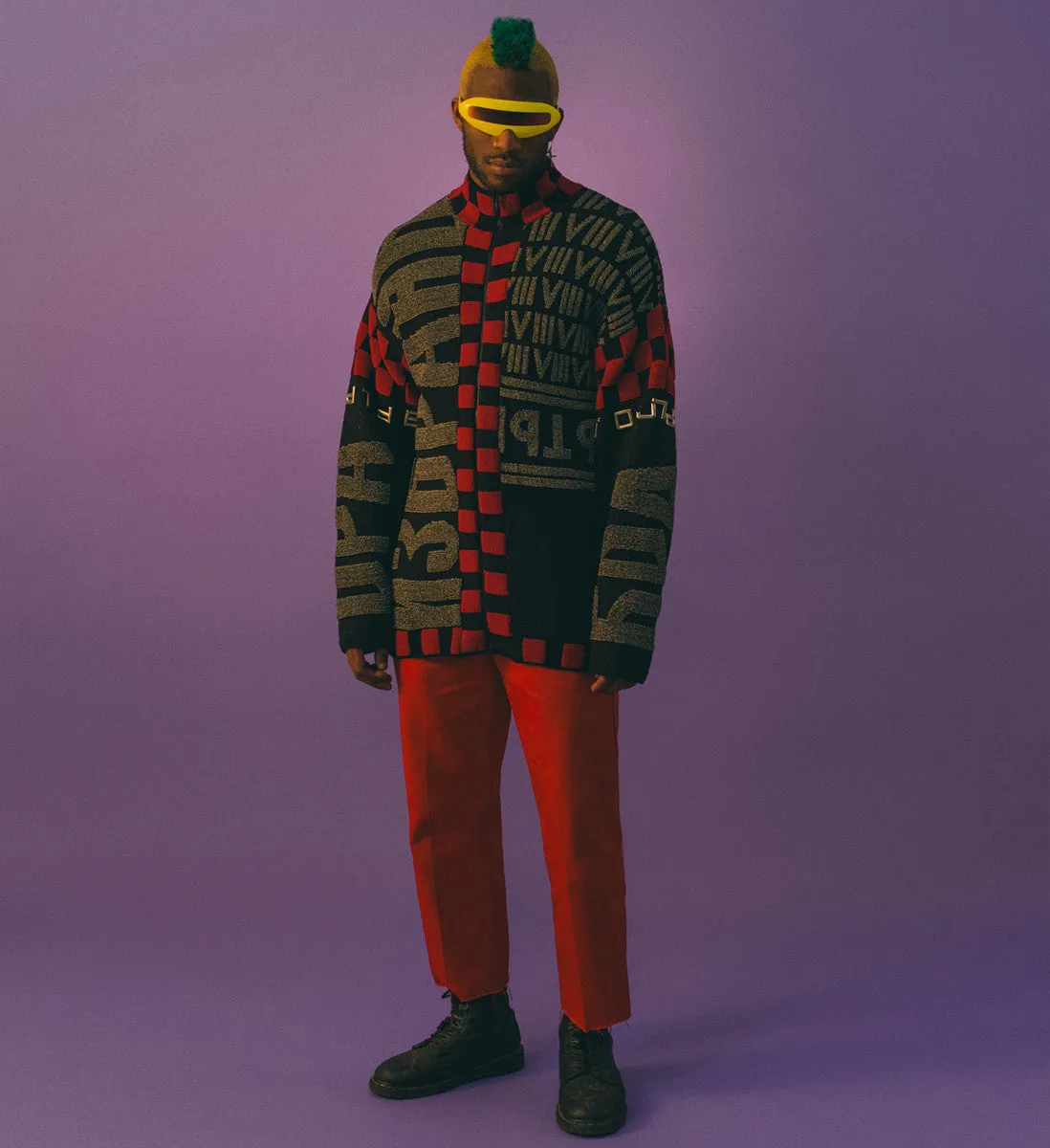 A/W85-86 'Russian Contructivist' Zip Cardigan by Jean Paul Gaultier