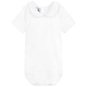 Babidu White and Baby Blue Body with Peter Pan Collar