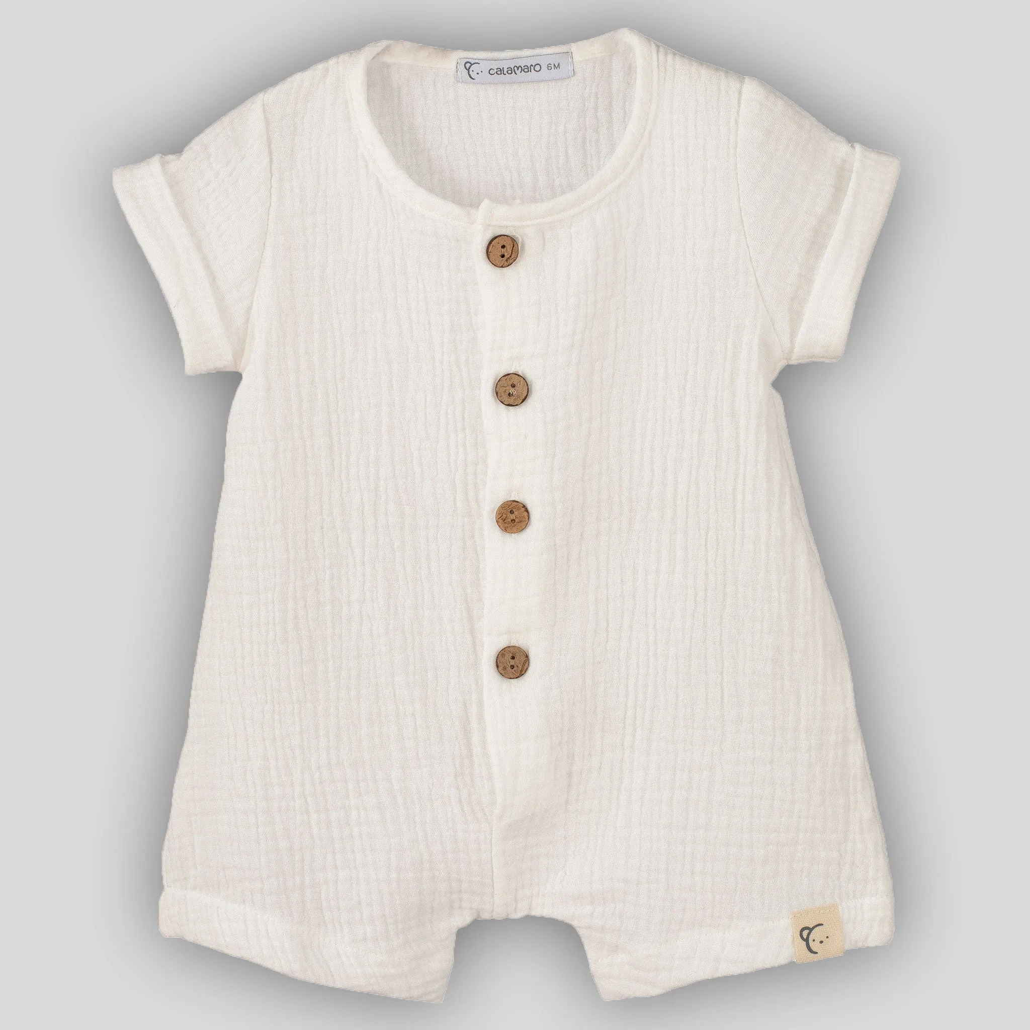 Baby Boys Cotton Neutral Romper - Calamaro 32443
