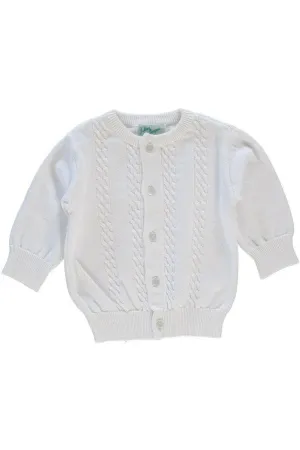 Baby Cardigan Cable Cotton