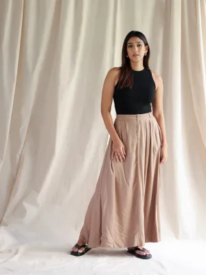 Back Elasticated Maxi Skirt