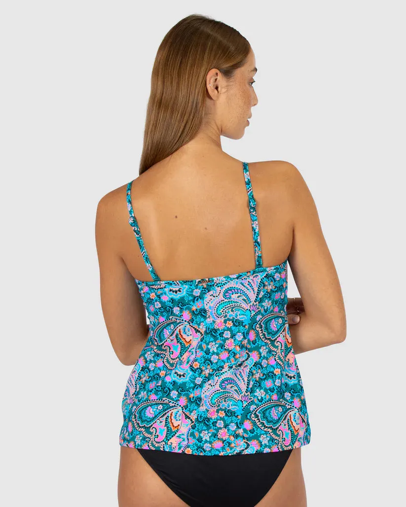 BAKU- WOMEN'S SOUTH BEACH MULTI FIT WRAP SINGLET SWIM TANKINI
