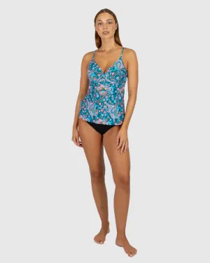 BAKU- WOMEN'S SOUTH BEACH MULTI FIT WRAP SINGLET SWIM TANKINI
