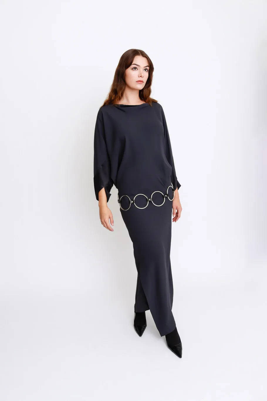 Batwing Tapered Maxi Dress
