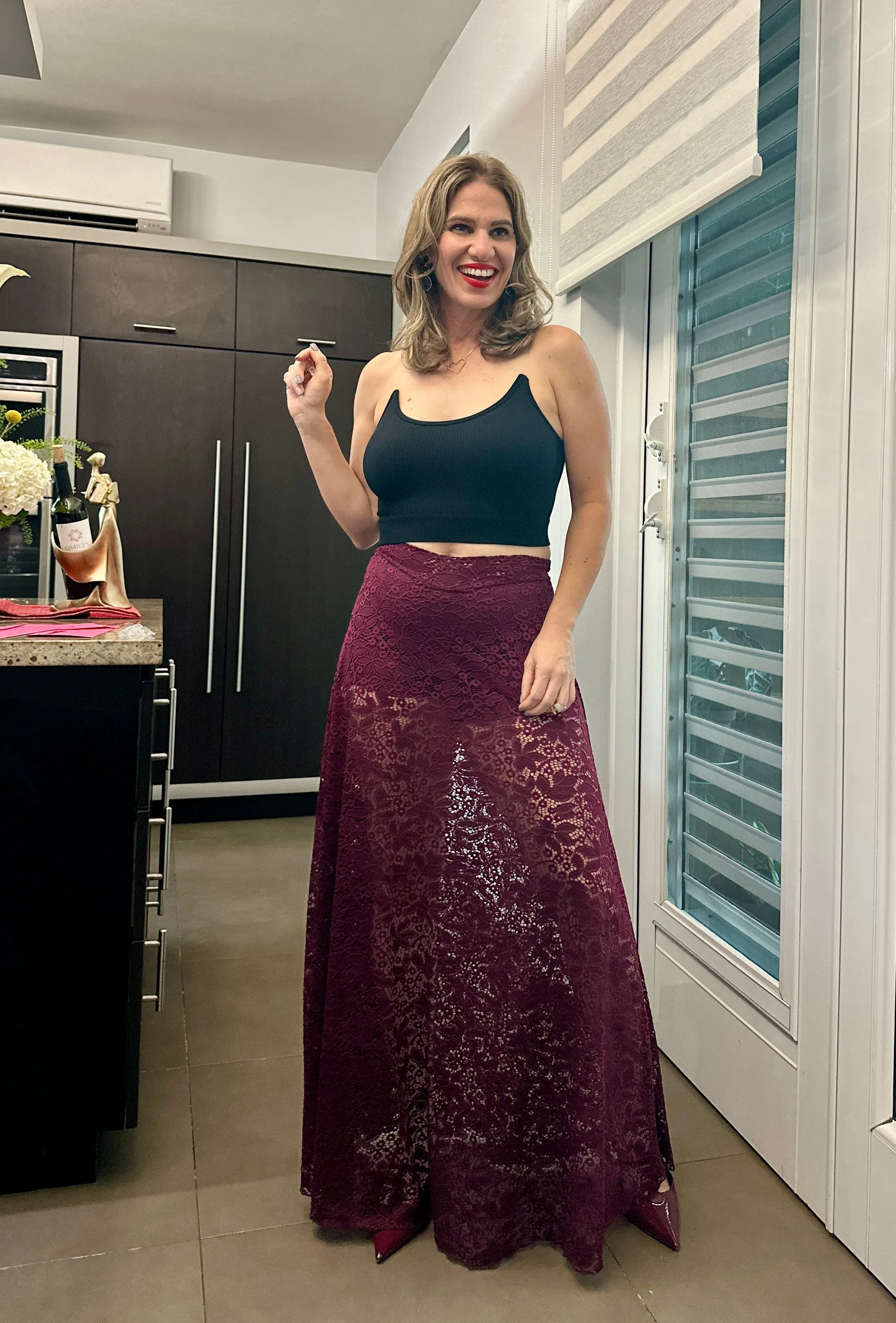 Berian Lace Maxi Skirt
