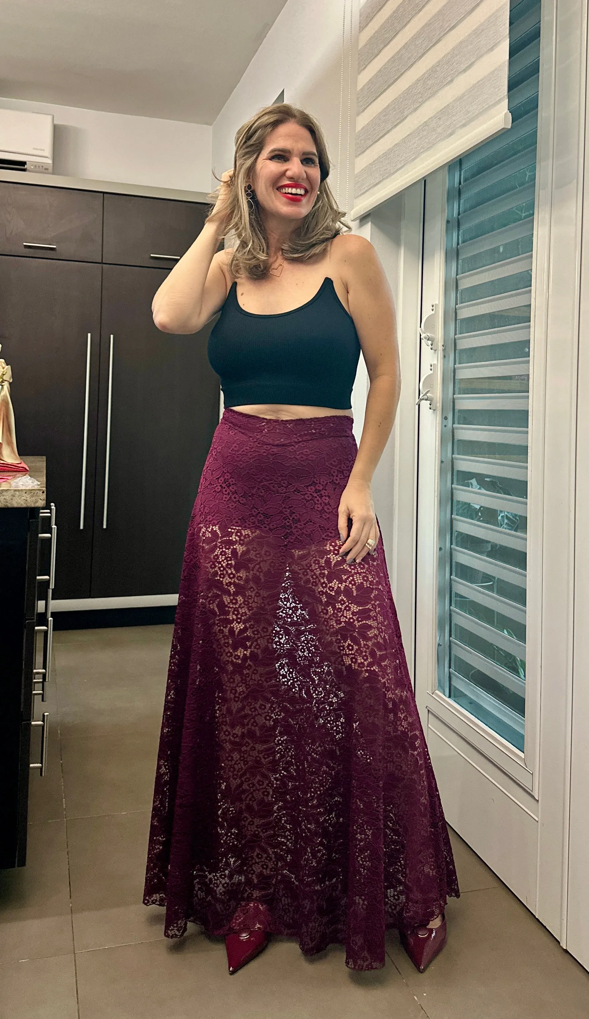 Berian Lace Maxi Skirt