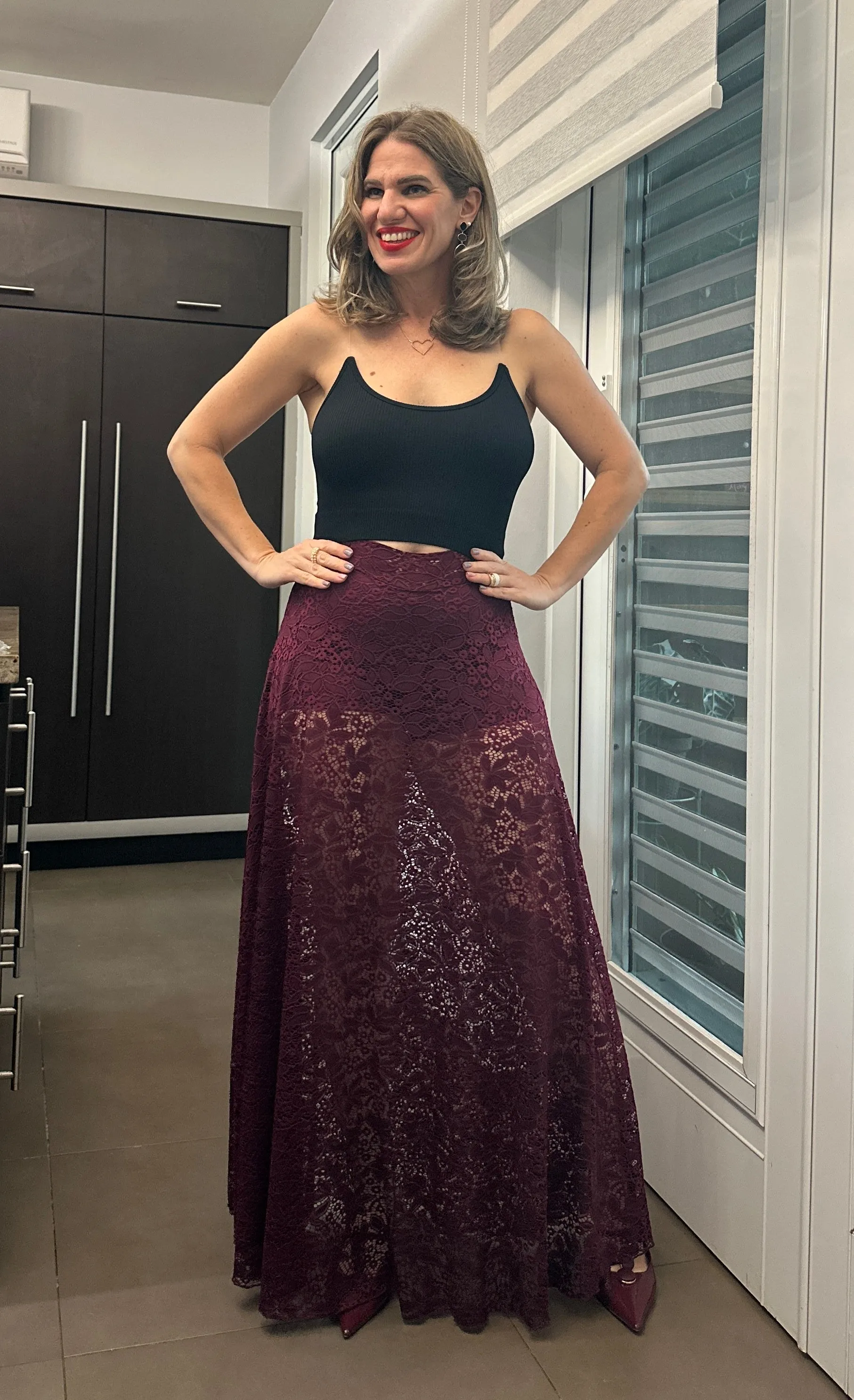 Berian Lace Maxi Skirt