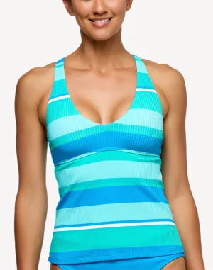 Bermuda Stripe Capture Sport Tankini Top