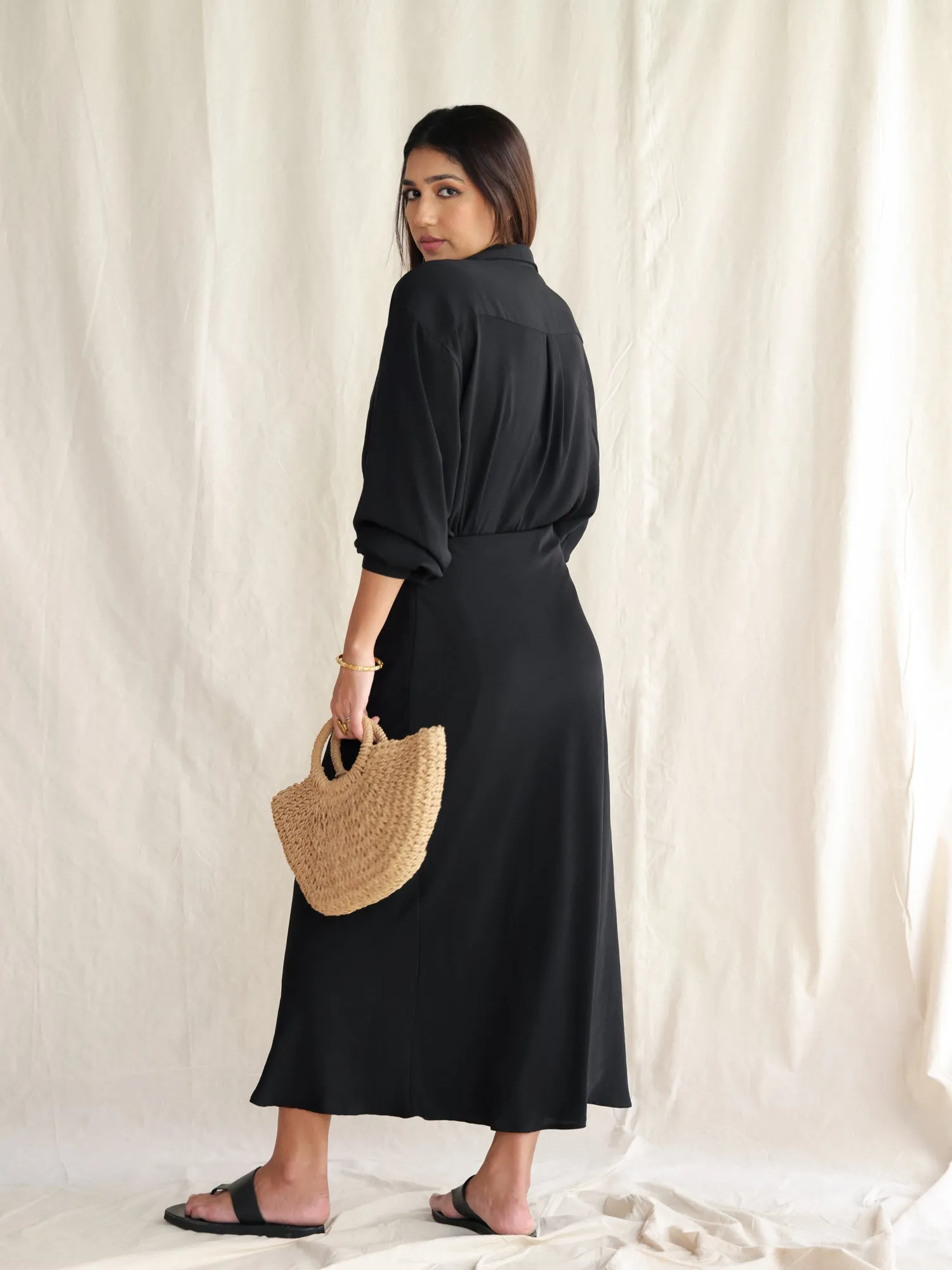 Bias Maxi Skirt