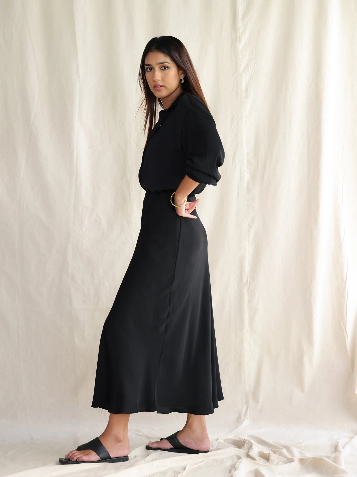 Bias Maxi Skirt