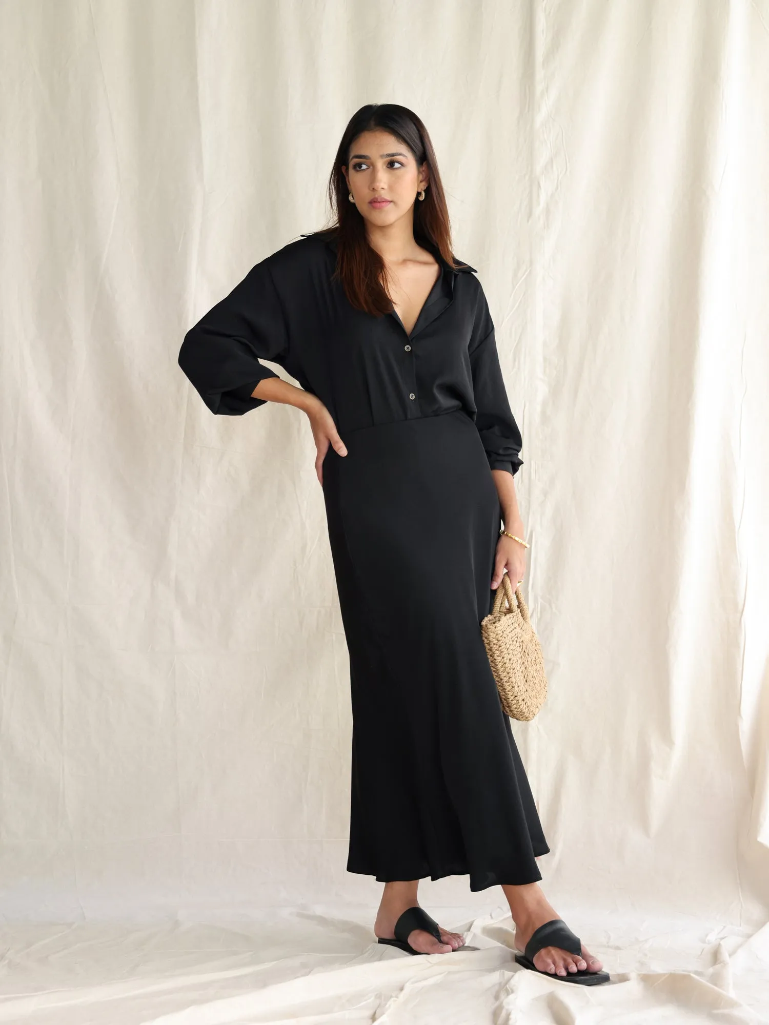 Bias Maxi Skirt