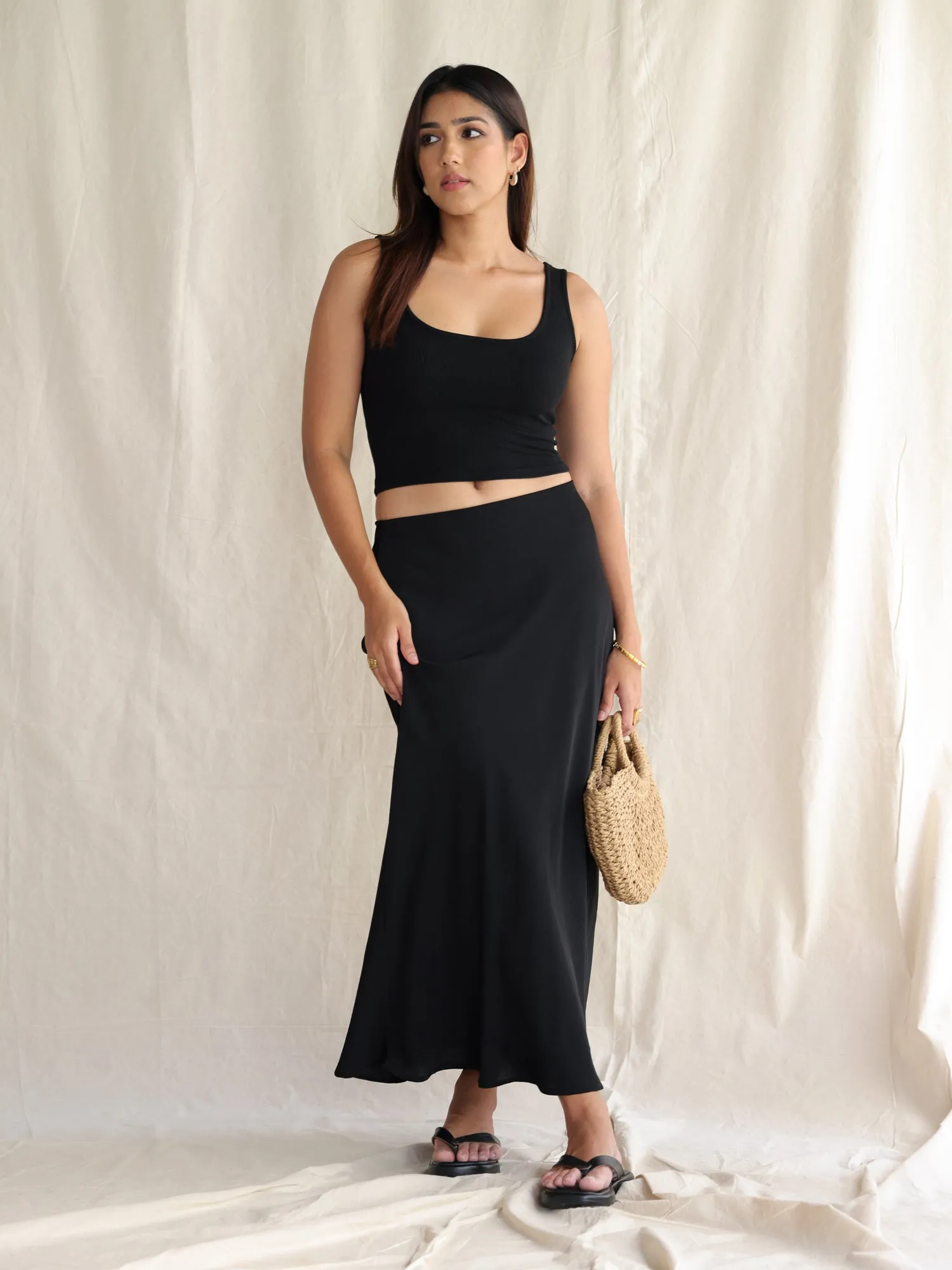 Bias Maxi Skirt