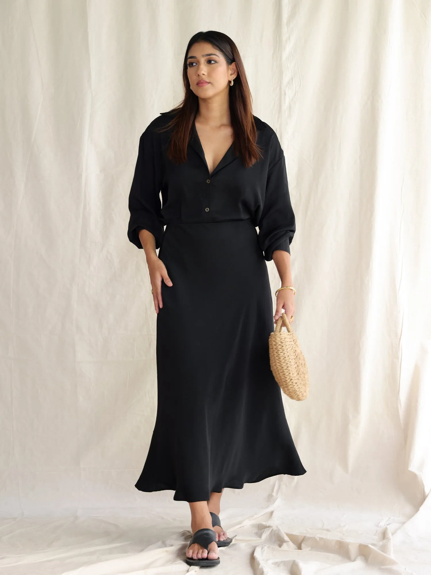 Bias Maxi Skirt