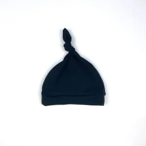 BLACK KNOTTED HAT