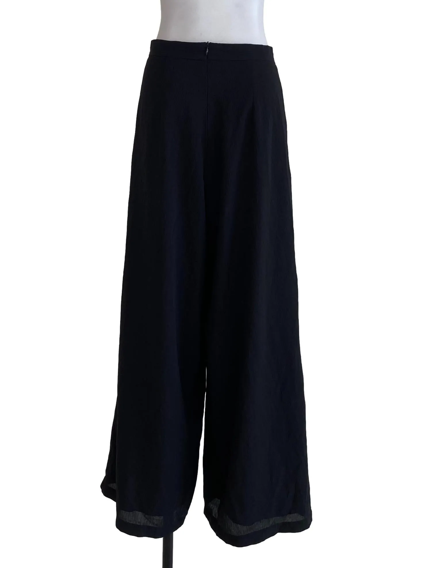 Black Plain Palazzo Pants