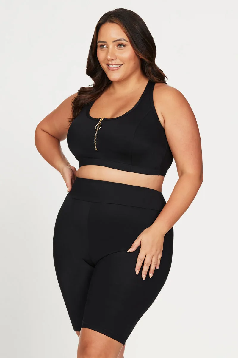 Black Sculpt Michelangelo High Waist Bike Pant