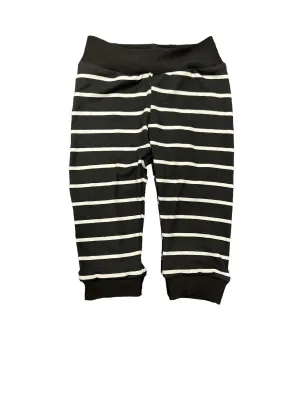Black White Stripe Joggers