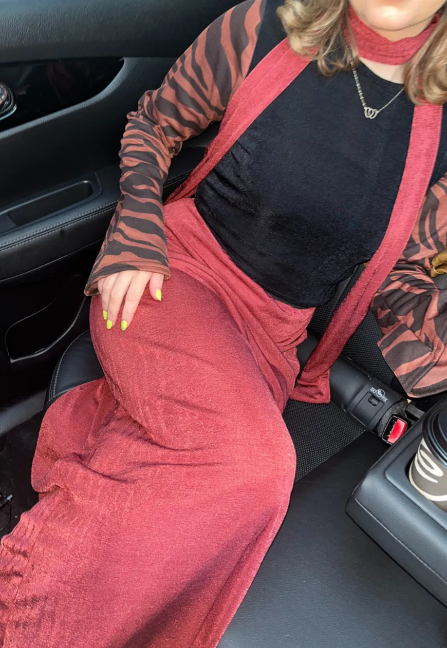 BLOOD ORANGE REVERSIBLE SKIRT