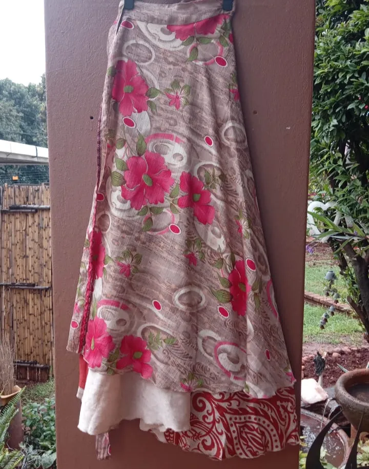 Blooming Hibiscus Wrap Skirt