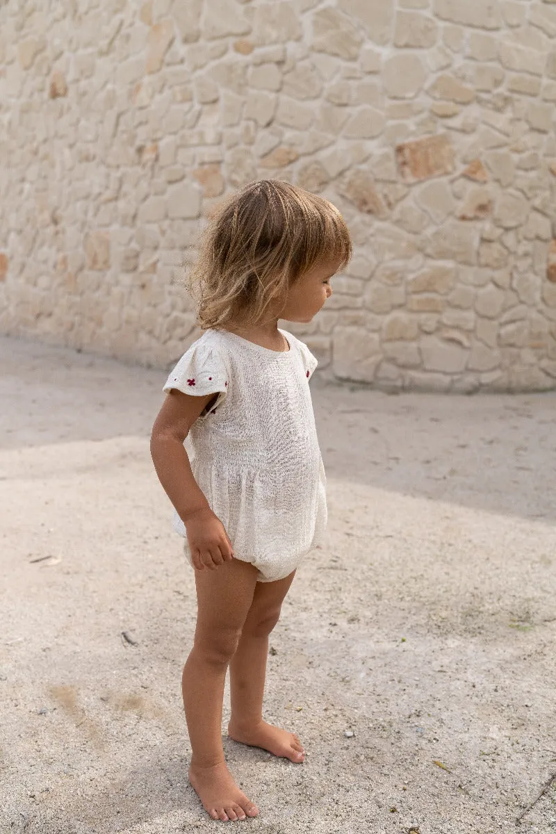 Blossom Romper - Natural