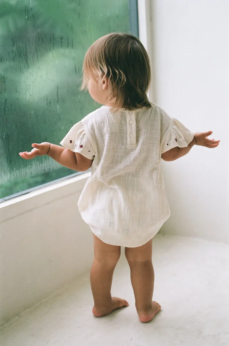 Blossom Romper - Natural
