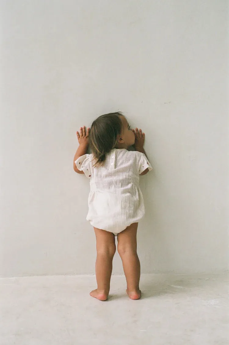 Blossom Romper - Natural