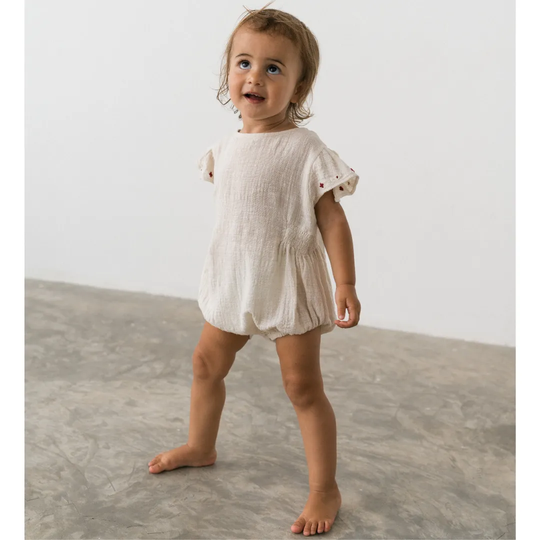 Blossom Romper - Natural