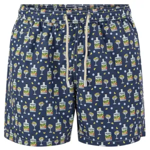 Blue Polyester Swimwear