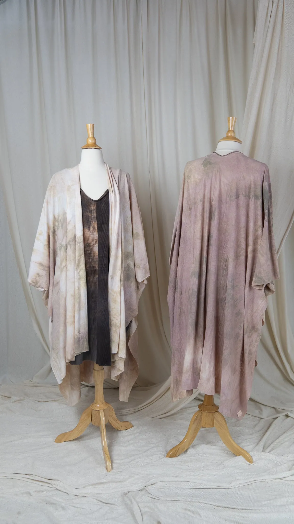 Bodhi Drip Kimono (One Size) Rosehips
