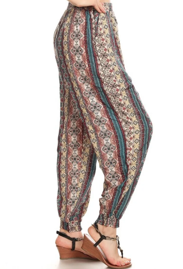 Bohemian Jogger Multi Print