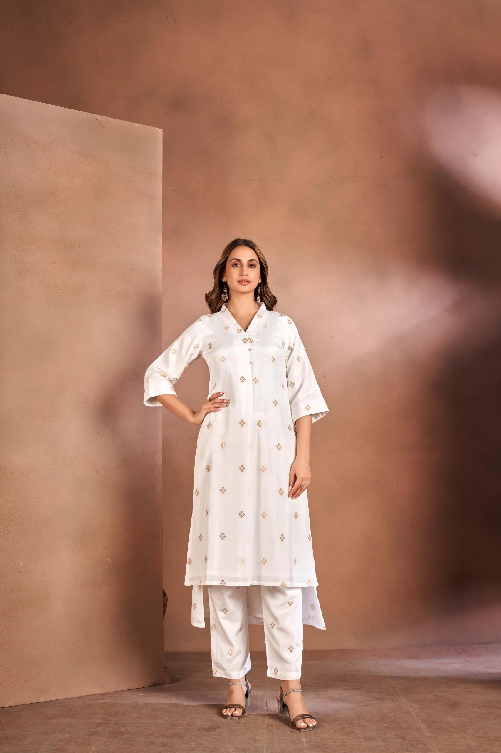 Brocade Munga Silk Kurta Set