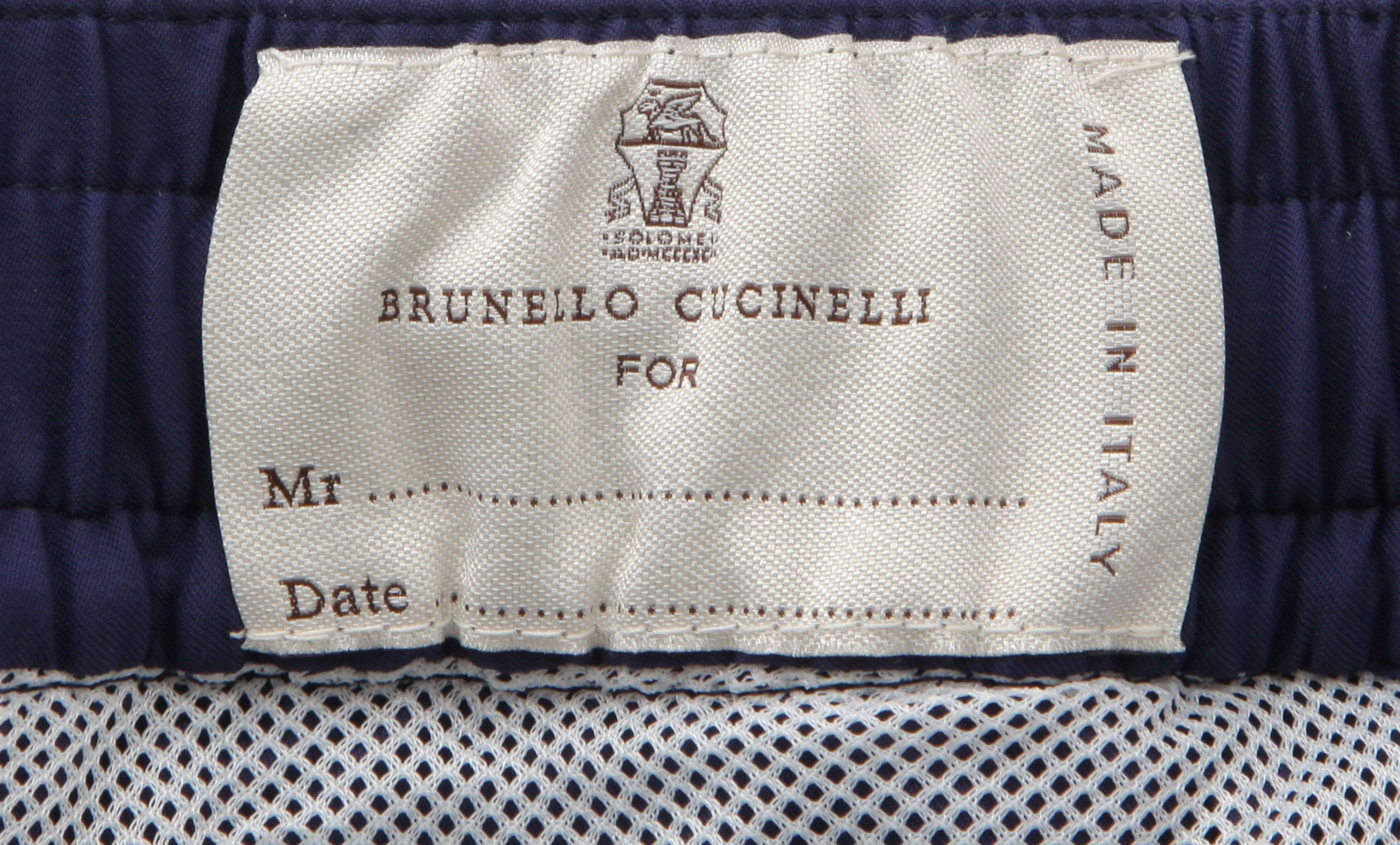 Brunello Cucinelli Navy Blue Swim Shorts