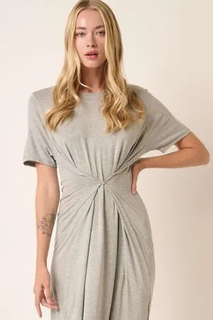 Button Waist Maxi Dress